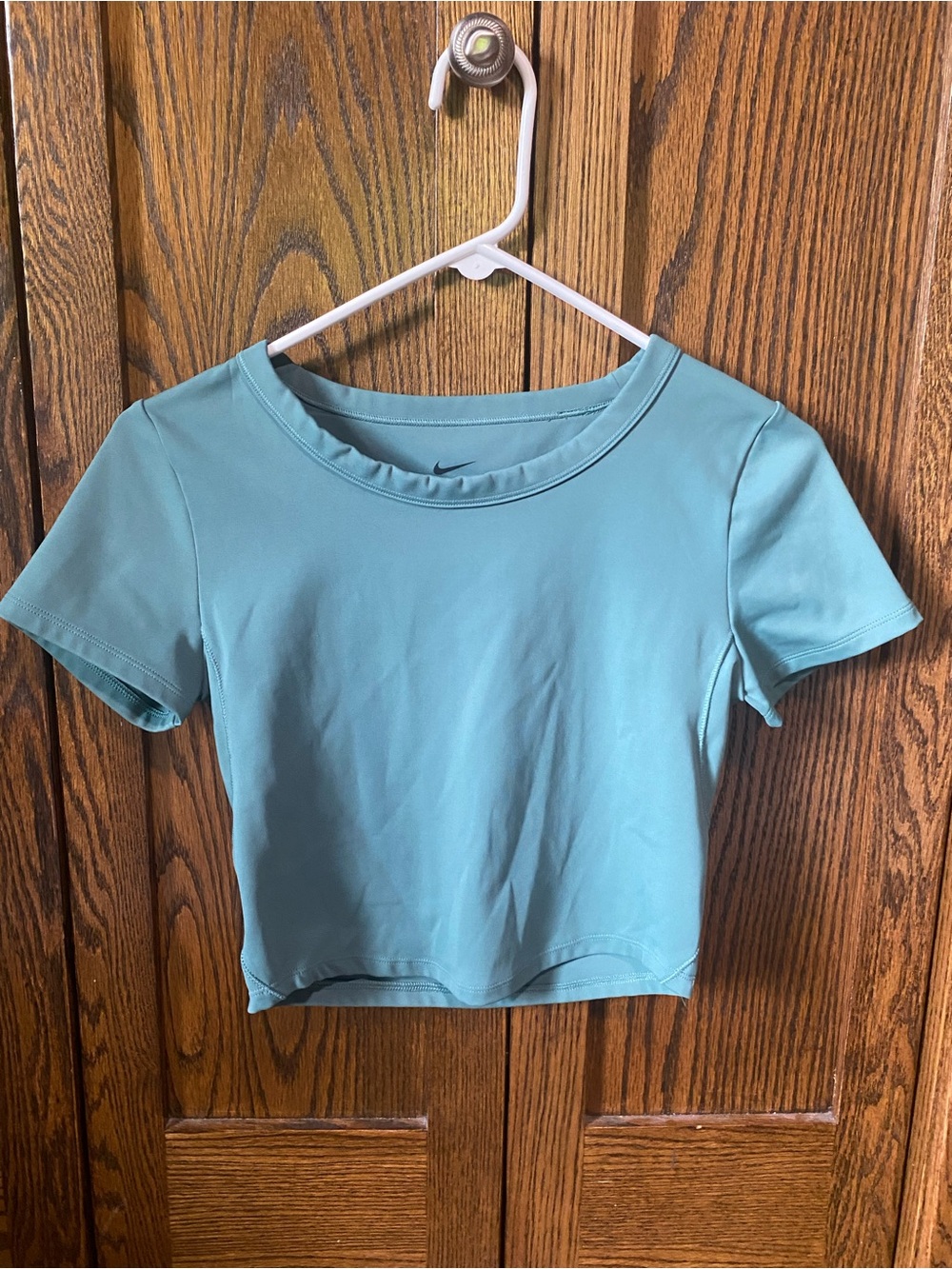 Nike One fitted dri-fit short sleeve crop top size M